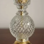 جای شمع کریستال شفاف نزدیک
