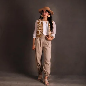 وست زنانه مدل کهربا